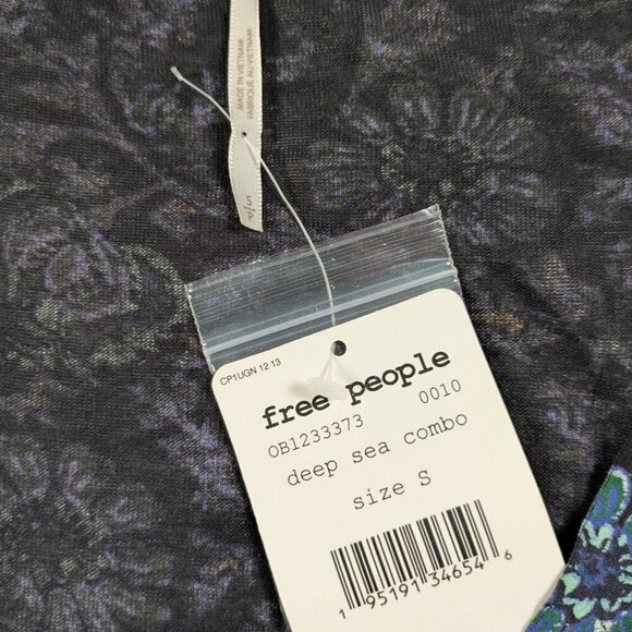 Free People Olivia Print Long Sleeved Tunic Size Small - Picture 7 of 7